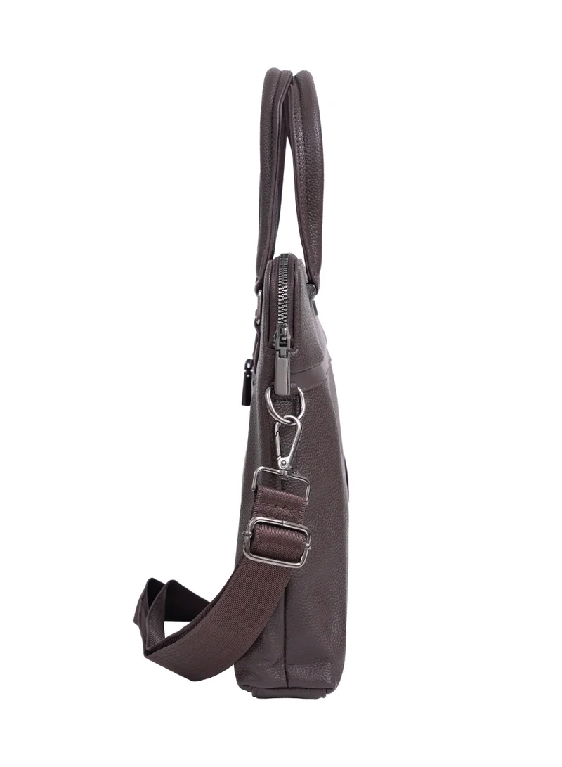 بارا جون حقيبة لابتوب باراجون بريستيج 16 بوصة من جلد PU للرجال – حقيبة عمل فاخرة مع حزام كتف